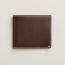H Sellier Compact wallet, chocolat