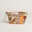 Silky Pouch 27, alezan/vert absinthe/orange