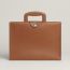 Tribune briefcase, fauve/fauve