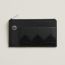Crocodile Compact touch card holder, noir/noir/noir