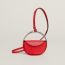 En Piste clutch, rouge de cœur