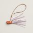 Poisson charm, orange/mauve pâle/sun/blanc