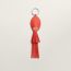 Poulpe key ring, orange field/orange field/blanc