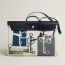 Herbag Zip cabine bag, indigo/gris Meyer/écru/amande
