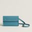 Hermèsnap wallet, new bleu jean/new bleu jean