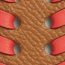 Tressage 25&nbsp;mm bag strap, gold/capucine