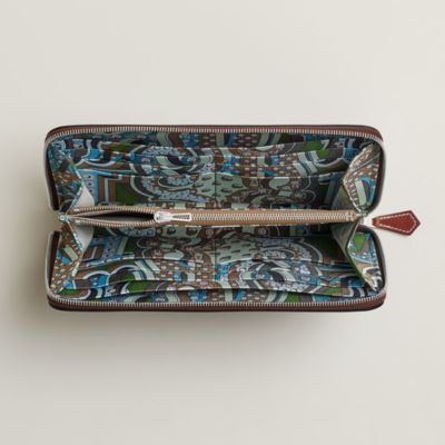☆人気商品☆ HERMES Silk'In クラシックウォレット 華やかな裏地☆》 エルメス シルクイン クラシック ウォレット