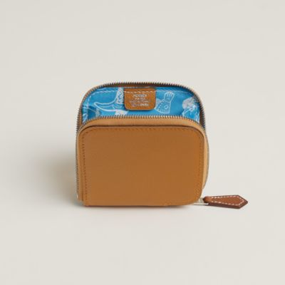 HERMES Wallet With Smaller Wallet Inside Brown , Orange, Or