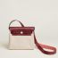 Sac Herbag Zip 20 retourné, écru/beige/rouge H, pas disponible
