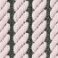 Sangle Cordage 50&nbsp;mm bag strap, vert foncé/rose darling/noir