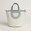 Bolso Hermès In-The-Loop&nbsp;18, écru/bleu glacier/gris Pantin
