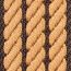 Alça para bolsa Sangle Cordage 25 mm, ébène/paille/noir