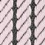 Bandoulière Sangle Cordage 25&nbsp;mm, vert foncé/rose darling/noir
