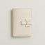 New H Passant Compact wallet, craie
