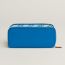 Silk'In Classique long wallet, bleu Zanzibar/vert vertigo/blanc
