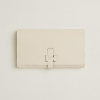 人気{HERMES} Portefeuille New H Passant Compact Orange Field New H Passant Compact wallet | Hermès USA
