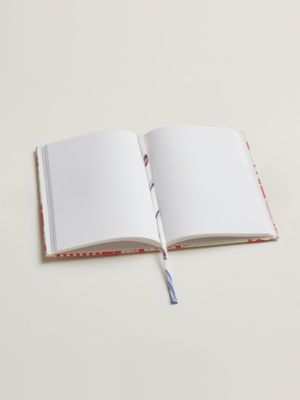 "Faubourg Rainbow en Detail" silk notebook, PM, View: above, above, view 3 of 3
