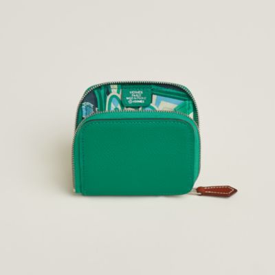 【HERMES】Porte-monnaie Silk'In コインケース Vert Moyen Porte-monnaie Silk'In | Hermès Canada