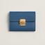 Portefeuille Charnière Compact, bleu tie