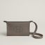 Sac Hermès Videpoches, gris étain