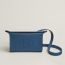 Sac Hermès Videpoches, bleu tie