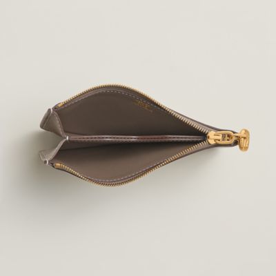 希少【HERMES】Zipengo Chaine d'Ancre Compact card holder HERMES Evercolor Zipengo Chain D'Ancre Compact Cardholder