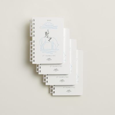 Faubourg blank notebook - Grey | Hermès Canada