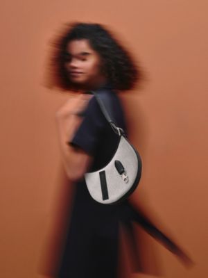 P'tit Arcon Toile & Cuir bag, View: Worn, worn, view 2 of 5