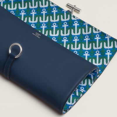レザー - ブルー - すべてのレザーカバー＆レザーケース | Hermès