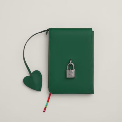 エルメス Hermes ノートパッド EAジップ シルバー金具 W刻印