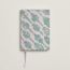 Merveilleuses Lanternes silk notebook, PM, rose darling/vert vertigo
