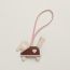 Rodeo Robeo Coeur PM charm, craie/rose sakura/terre/craie