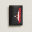 Provence Paquebot card holder, noir/new white/orange/craie/rouge de cœur