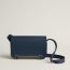 Hermès Geta slim bag, bleu abysse/bleu abysse