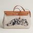 Herbag Zip cabine bag, gris tourterelle/écru/beige/naturel sable