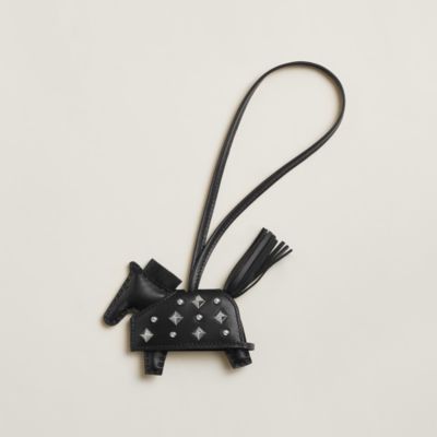 HERMES Rodeo PM キーホルダー Hermes Pegase Rodeo Bag Charm PM New White/Vert Fizz/Lime