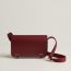 Sac Hermès Geta slim, rouge H/rouge H