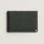H Sellier card holder, vert foncé