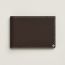 H Sellier card holder, bai/brun