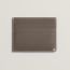 H Sellier card holder, gris étain