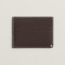 H Sellier card holder, bai/brun