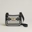 Jypsiere mini Toile & Cuir bag, écru/noir/noir