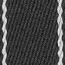 Sangle Wooly Sellier bicolor bag strap, noir/blanc/noir