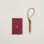 Pencilver charm, gold/gold/fauve/gold