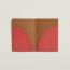 Doado card holder, capucine/gold