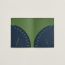 Doado card holder, bleu navy/vert yucca