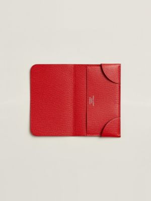 正規品☆エルメス　シェーブルレッド カードケース マルチケース カードケース 《コワン・ドゥ・マル》 - ブラック | Hermès - エルメス