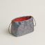 Trousse Fourbi 25, bleu jean/capucine/fauve