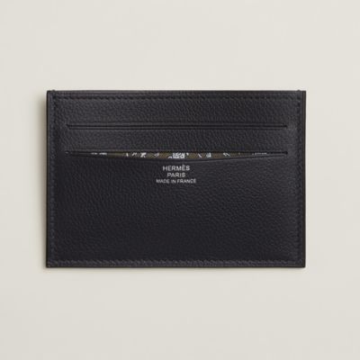 Citizen Twill Compact card holder - Orange | Hermès USA