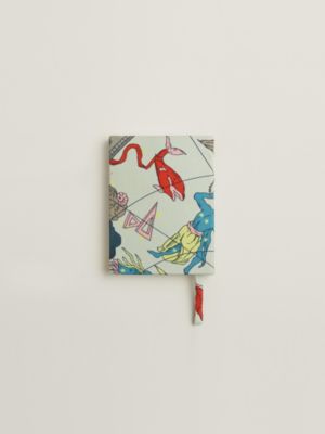 Zodiaque silk notebook, mini model, View: Back, back, view 4 of 4
